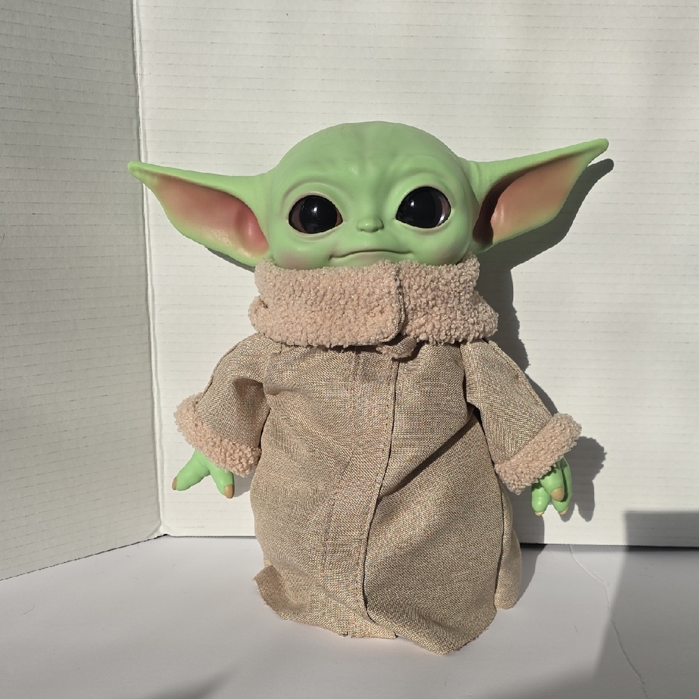 Star Wars Mattel Baby Yoda Grogu Plush Toy with Tan Robe 2020